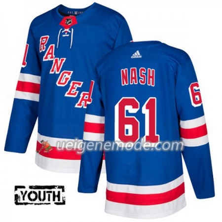 Kinder Eishockey New York Rangers Trikot Rick Nash 61 Adidas 2017-2018 Blau Authentic